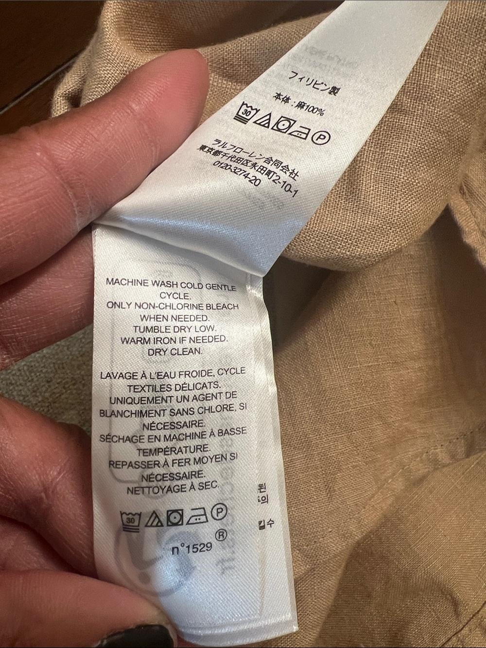 ❤️ Lauren Ralph Lauren Linen Tie-Waist Midi Dress - Picture 14 of 15